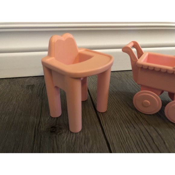 Vintage Playskool Pink Dollhouse Furniture - Picture 3 of 8